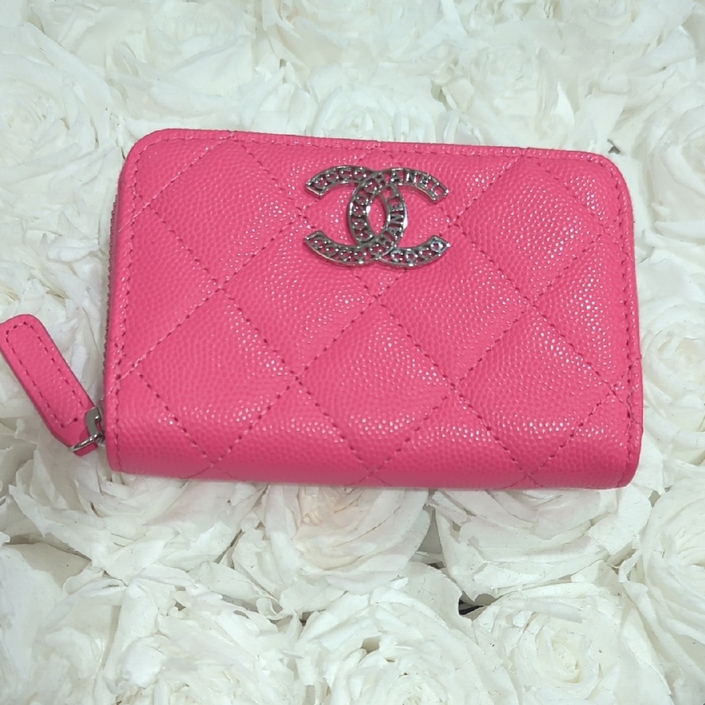 Chanel Fuchsia Quilted Wallet
